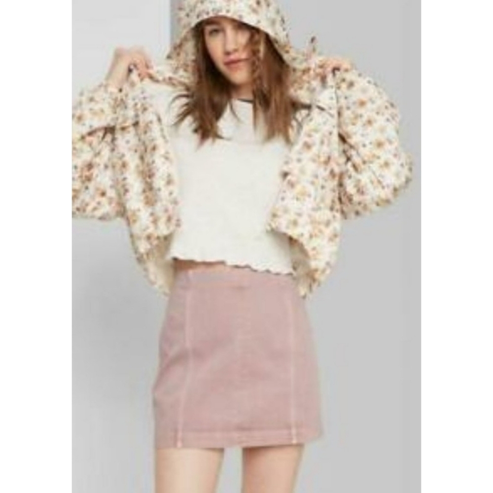 Wild Fable Mini Denim Skirt Dusty Rose Size 0